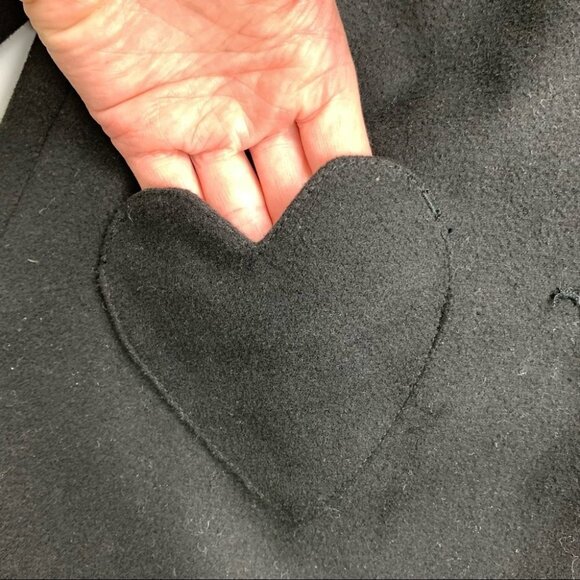 Gymboree Black Dress Coat with Faux Fur  Collar - Picture 3 of 11